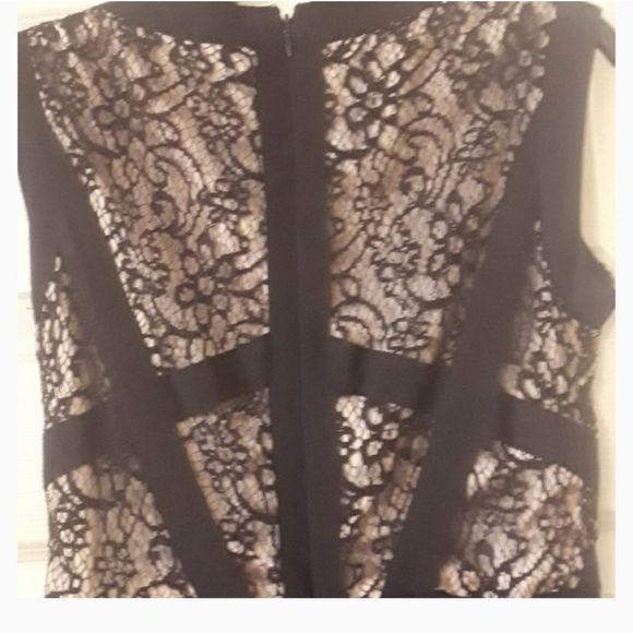 High Low Black and Nude Dress. - Picture 12 of 16